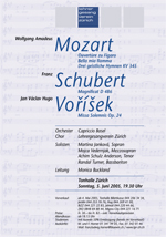 Konzert 'Mozart Schubert Vorísek '